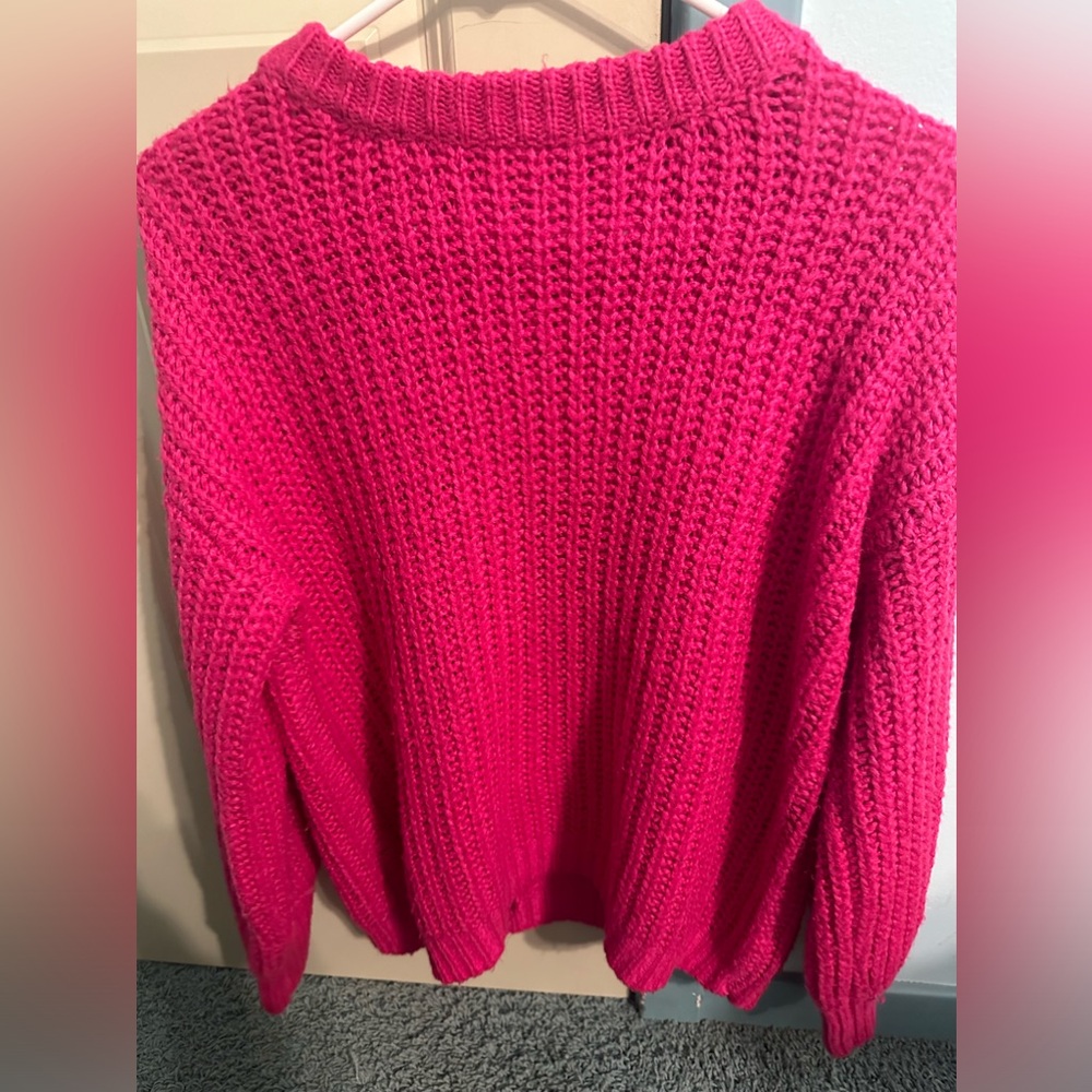 Chunky Hot Pink Medium Sweater Lulus Medium